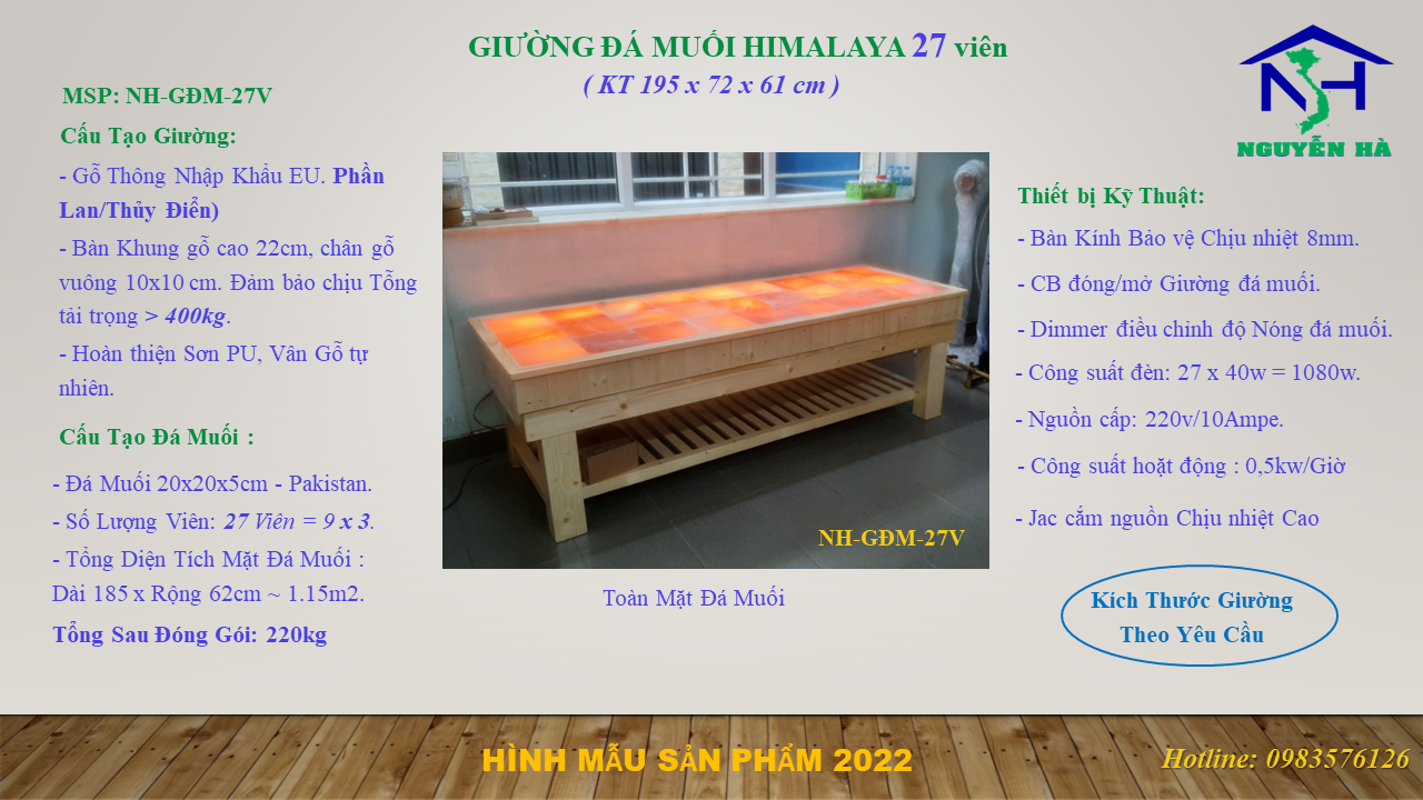Giuong Da Muoi Himalaya 27 Viên_NH-GĐM-27V Giuong Da Muoi Himalaya 27 Viên_NH-GĐM-27V